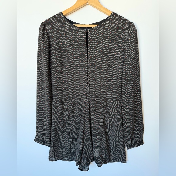 Harlyn Long-sleeve Romper - Anthropologie - Picture 3 of 10